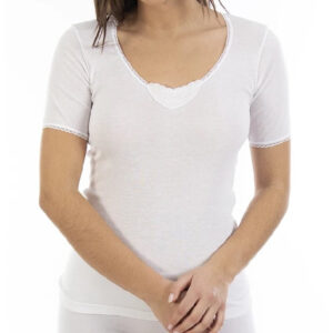 CAMISETA MANGA CORTA PUNTO INGLES LACOTEX