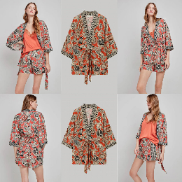 KIMONO ESTAMPADO TRIBAL IN&OUT GISELA (ANTES 39,95€)