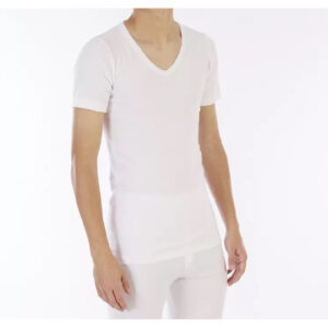 CAMISETA HOMBRE MANGA CORTA FELPADA PICO LACOTEX