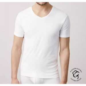 CAMISETA HOMBRE MANGA CORTA PICO YSABEL MORA