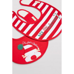 PACK 2 BABEROS BEBE NAVIDAD