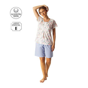 PIJAMA MUJER VERANO ESTAMPADO LENISS