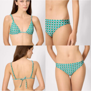 BIKINI LUREX ESTAMPADO GEOMETRICO YSABEL MORA