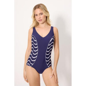 BAÑADOR REDUCTOR ESTAMPADO MARINO YSABEL MORA