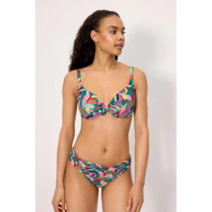TOP BIKINI ESTAMPADO HOJAS YSABEL MORA
