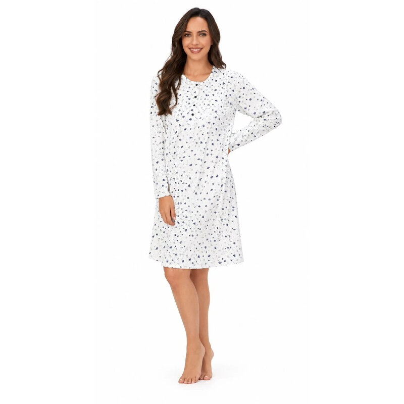 CAMISON MUJER ESTAMPADO FLORECITAS LIN